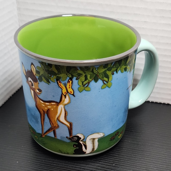 Disney Bambi 20 oz mug Blue with green interior - Picture 1 of 15